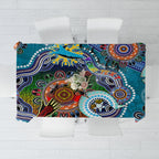 Personalised Sharks NAIDOC Week 2024 Tablecloth Australia Aboriginal Dot Painting