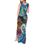 Personalised Sharks NAIDOC Week 2024 Tank Maxi Dress Australia Aboriginal Dot Painting