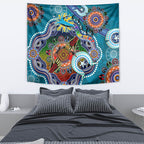 Personalised Sharks NAIDOC Week 2024 Tapestry Australia Aboriginal Dot Painting