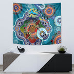 Personalised Sharks NAIDOC Week 2024 Tapestry Australia Aboriginal Dot Painting