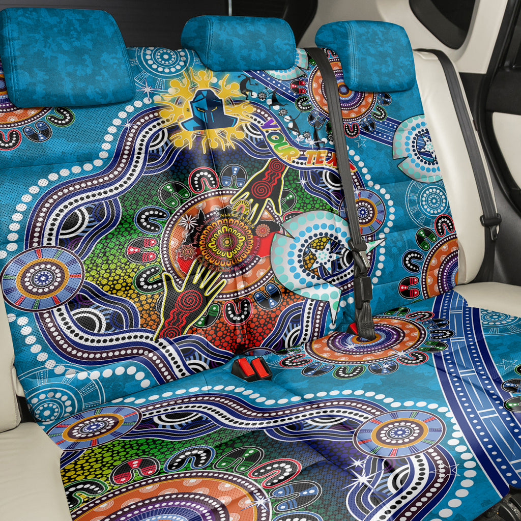 Personalised Titans NAIDOC Week 2024 Back Car Seat Cover Australia Aboriginal Dot Painting