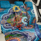 Personalised Titans NAIDOC Week 2024 Back Car Seat Cover Australia Aboriginal Dot Painting