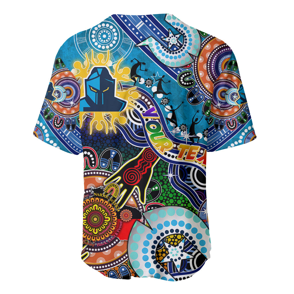 Personalised Titans NAIDOC Week 2024 Baseball Jersey Australia Aboriginal Dot Painting