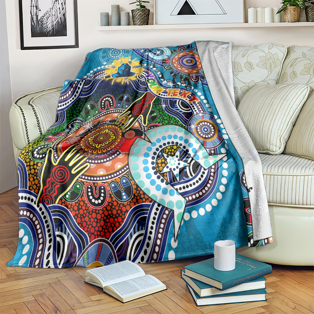 Personalised Titans NAIDOC Week 2024 Blanket Australia Aboriginal Dot Painting