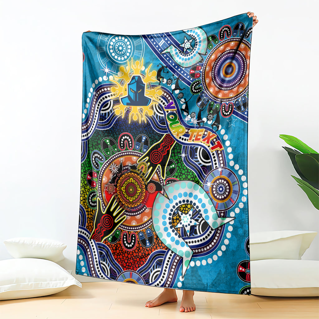 Personalised Titans NAIDOC Week 2024 Blanket Australia Aboriginal Dot Painting