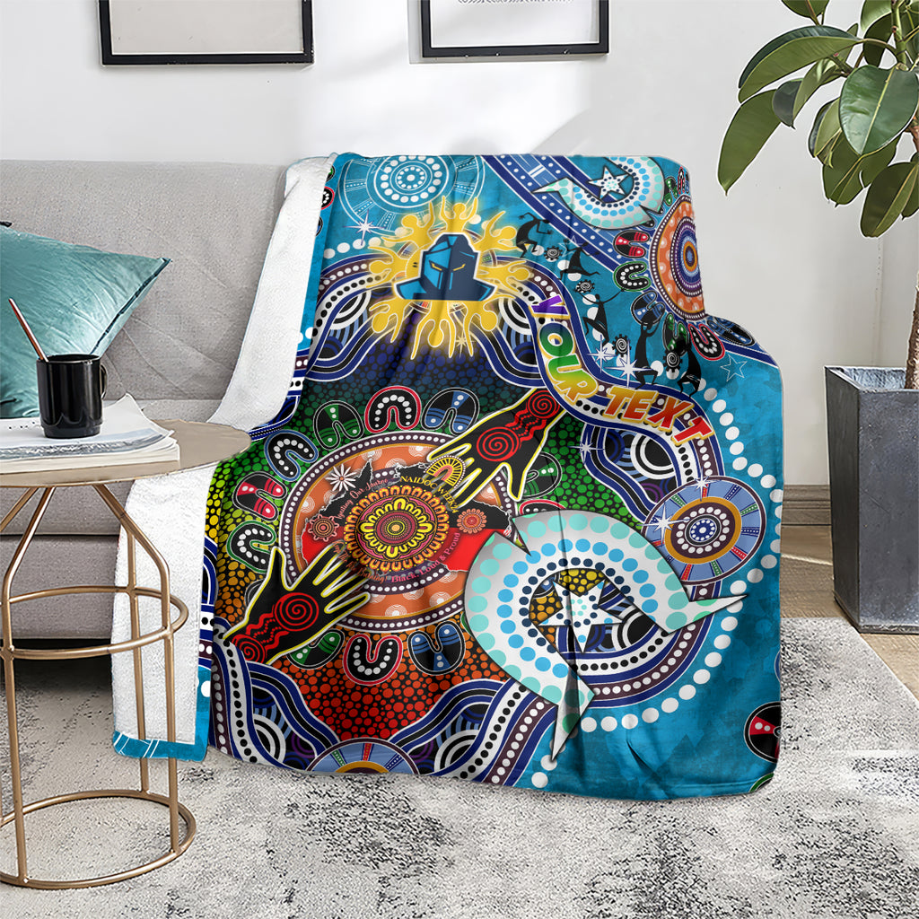 Personalised Titans NAIDOC Week 2024 Blanket Australia Aboriginal Dot Painting