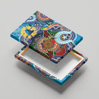 Personalised Titans NAIDOC Week 2024 Canvas Wall Art Australia Aboriginal Dot Painting
