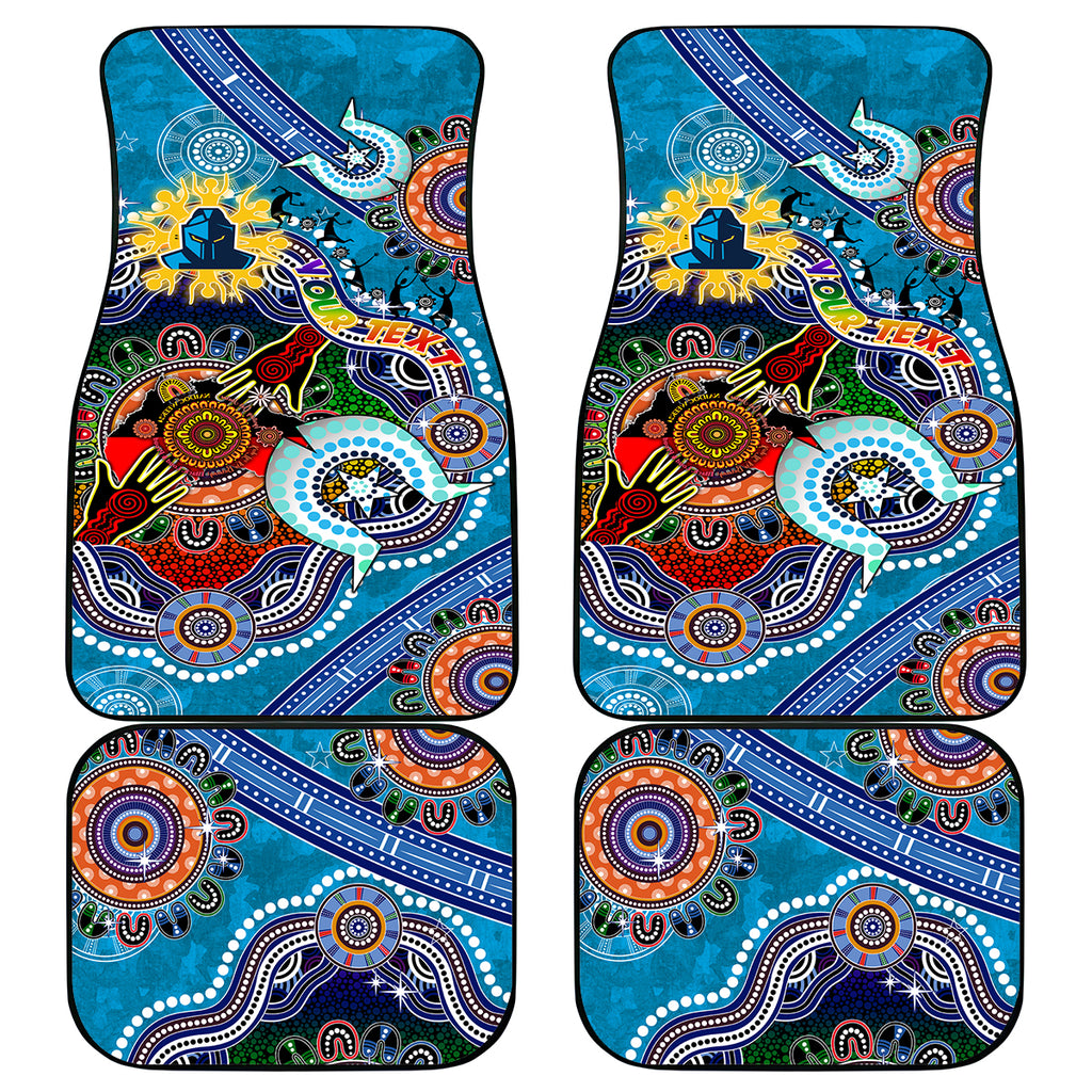 Personalised Titans NAIDOC Week 2024 Car Mats Australia Aboriginal Dot Painting