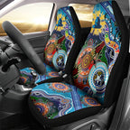 Personalised Titans NAIDOC Week 2024 Car Seat Cover Australia Aboriginal Dot Painting