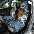 Personalised Titans NAIDOC Week 2024 Car Seat Cover Australia Aboriginal Dot Painting