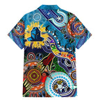 Personalised Titans NAIDOC Week 2024 Family Matching Mermaid Dress and Hawaiian Shirt Australia Aboriginal Dot Painting
