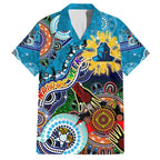Personalised Titans NAIDOC Week 2024 Family Matching Summer Maxi Dress and Hawaiian Shirt Australia Aboriginal Dot Painting