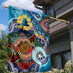 Personalised Titans NAIDOC Week 2024 Garden Flag Australia Aboriginal Dot Painting