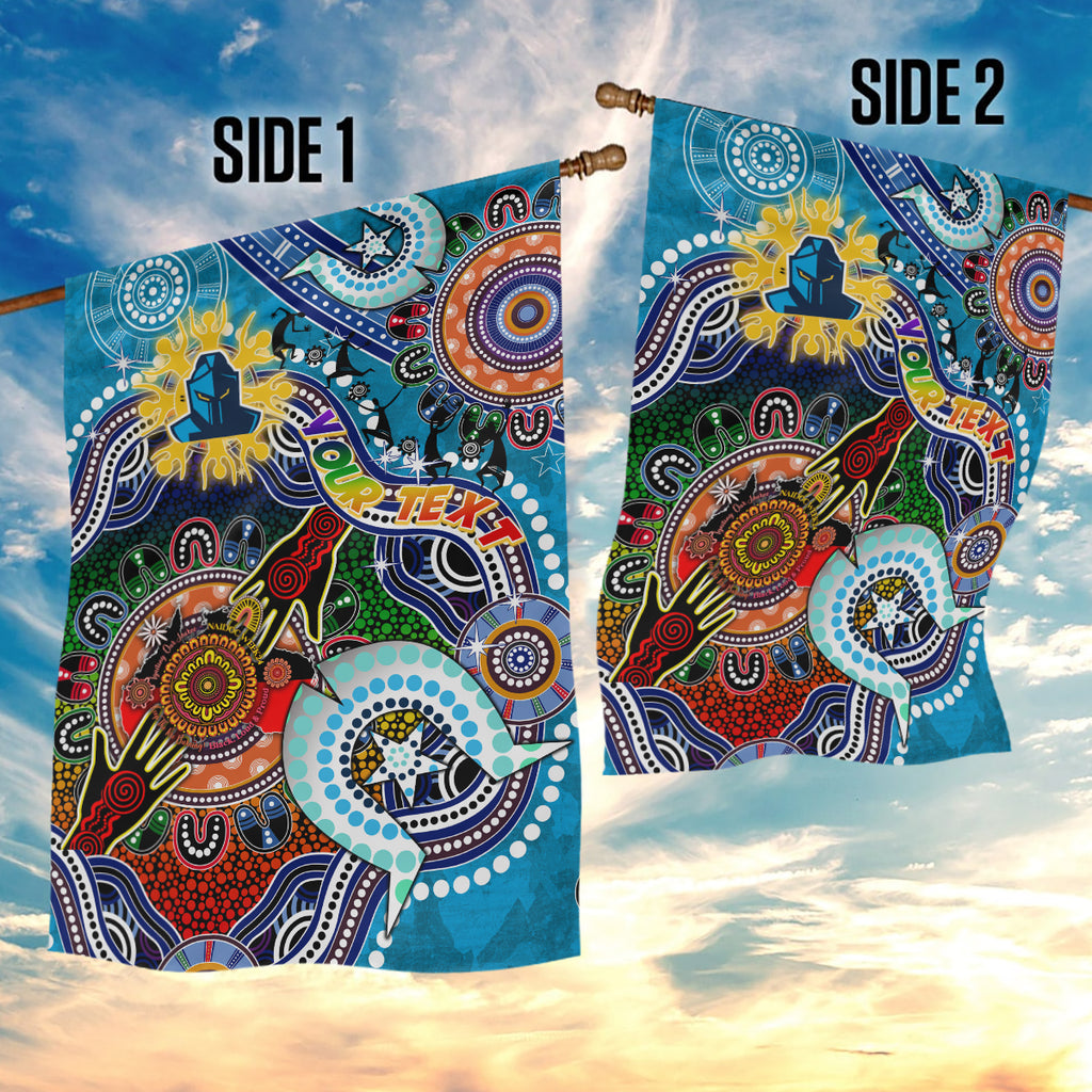 Personalised Titans NAIDOC Week 2024 Garden Flag Australia Aboriginal Dot Painting