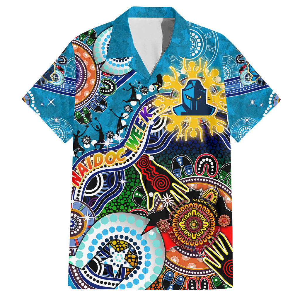 Personalised Titans NAIDOC Week 2024 Hawaiian Shirt Australia Aboriginal Dot Painting