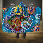 Personalised Titans NAIDOC Week 2024 Hooded Blanket Australia Aboriginal Dot Painting