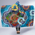 Personalised Titans NAIDOC Week 2024 Hooded Blanket Australia Aboriginal Dot Painting