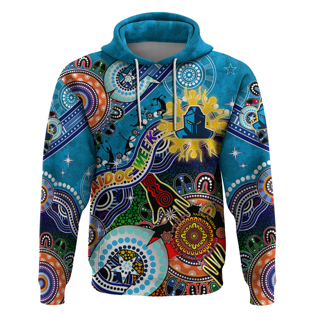 Personalised Titans NAIDOC Week 2024 Hoodie Australia Aboriginal Dot Painting