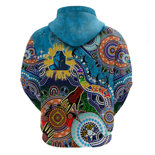 Personalised Titans NAIDOC Week 2024 Hoodie Australia Aboriginal Dot Painting