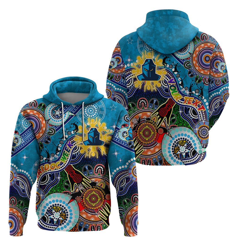 Personalised Titans NAIDOC Week 2024 Hoodie Australia Aboriginal Dot Painting