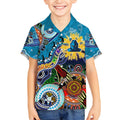 Personalised Titans NAIDOC Week 2024 Kid Hawaiian Shirt Australia Aboriginal Dot Painting