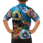 Personalised Titans NAIDOC Week 2024 Kid Hawaiian Shirt Australia Aboriginal Dot Painting
