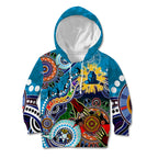 Personalised Titans NAIDOC Week 2024 Kid Hoodie Australia Aboriginal Dot Painting