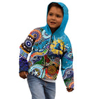 Personalised Titans NAIDOC Week 2024 Kid Hoodie Australia Aboriginal Dot Painting