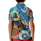Personalised Titans NAIDOC Week 2024 Kid Polo Shirt Australia Aboriginal Dot Painting