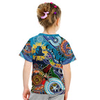 Personalised Titans NAIDOC Week 2024 Kid T Shirt Australia Aboriginal Dot Painting
