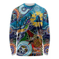 Personalised Titans NAIDOC Week 2024 Long Sleeve Shirt Australia Aboriginal Dot Painting