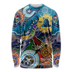 Personalised Titans NAIDOC Week 2024 Long Sleeve Shirt Australia Aboriginal Dot Painting