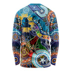 Personalised Titans NAIDOC Week 2024 Long Sleeve Shirt Australia Aboriginal Dot Painting
