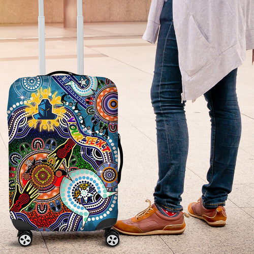 Personalised Titans NAIDOC Week 2024 Luggage Cover Australia Aboriginal Dot Painting