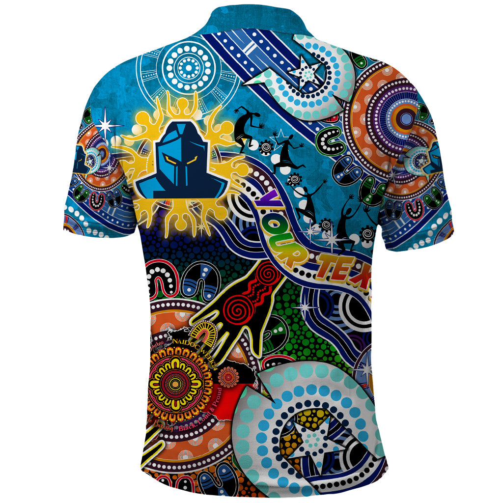 Personalised Titans NAIDOC Week 2024 Polo Shirt Australia Aboriginal Dot Painting