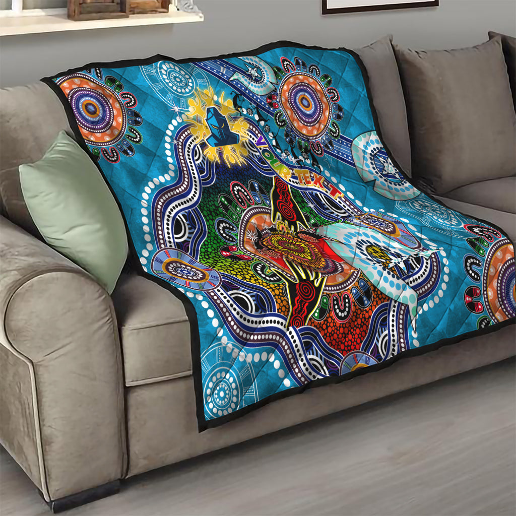 Personalised Titans NAIDOC Week 2024 Quilt Australia Aboriginal Dot Painting