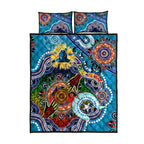 Personalised Titans NAIDOC Week 2024 Quilt Bed Set Australia Aboriginal Dot Painting