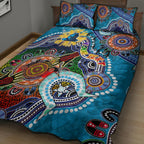Personalised Titans NAIDOC Week 2024 Quilt Bed Set Australia Aboriginal Dot Painting