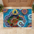 Personalised Titans NAIDOC Week 2024 Rubber Doormat Australia Aboriginal Dot Painting