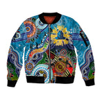 Personalised Titans NAIDOC Week 2024 Sleeve Zip Bomber Jacket Australia Aboriginal Dot Painting