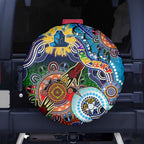 Personalised Titans NAIDOC Week 2024 Spare Tire Cover Australia Aboriginal Dot Painting