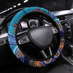 Titans NAIDOC Week 2024 Steering Wheel Cover Australia Aboriginal Dot Painting