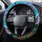 Titans NAIDOC Week 2024 Steering Wheel Cover Australia Aboriginal Dot Painting