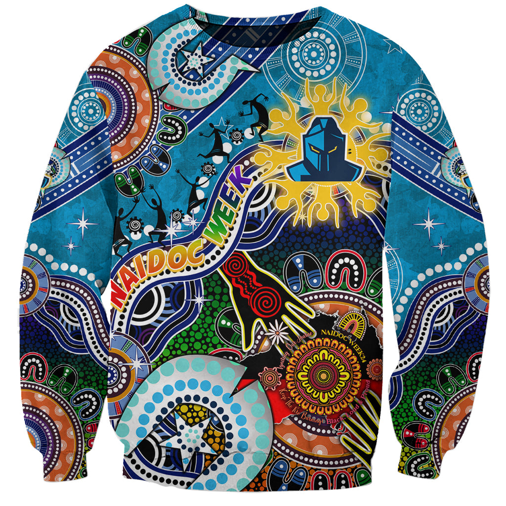 Personalised Titans NAIDOC Week 2024 Sweatshirt Australia Aboriginal Dot Painting