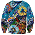 Personalised Titans NAIDOC Week 2024 Sweatshirt Australia Aboriginal Dot Painting