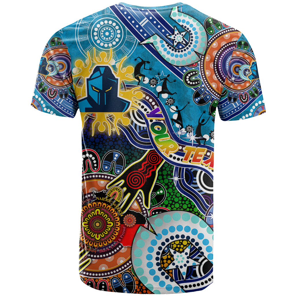 Personalised Titans NAIDOC Week 2024 T Shirt Australia Aboriginal Dot Painting