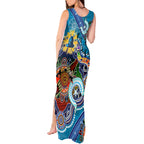 Personalised Titans NAIDOC Week 2024 Tank Maxi Dress Australia Aboriginal Dot Painting