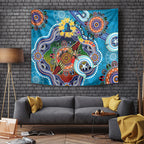 Personalised Titans NAIDOC Week 2024 Tapestry Australia Aboriginal Dot Painting