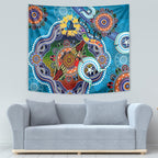 Personalised Titans NAIDOC Week 2024 Tapestry Australia Aboriginal Dot Painting