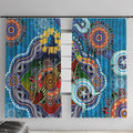 Personalised Titans NAIDOC Week 2024 Window Curtain Australia Aboriginal Dot Painting